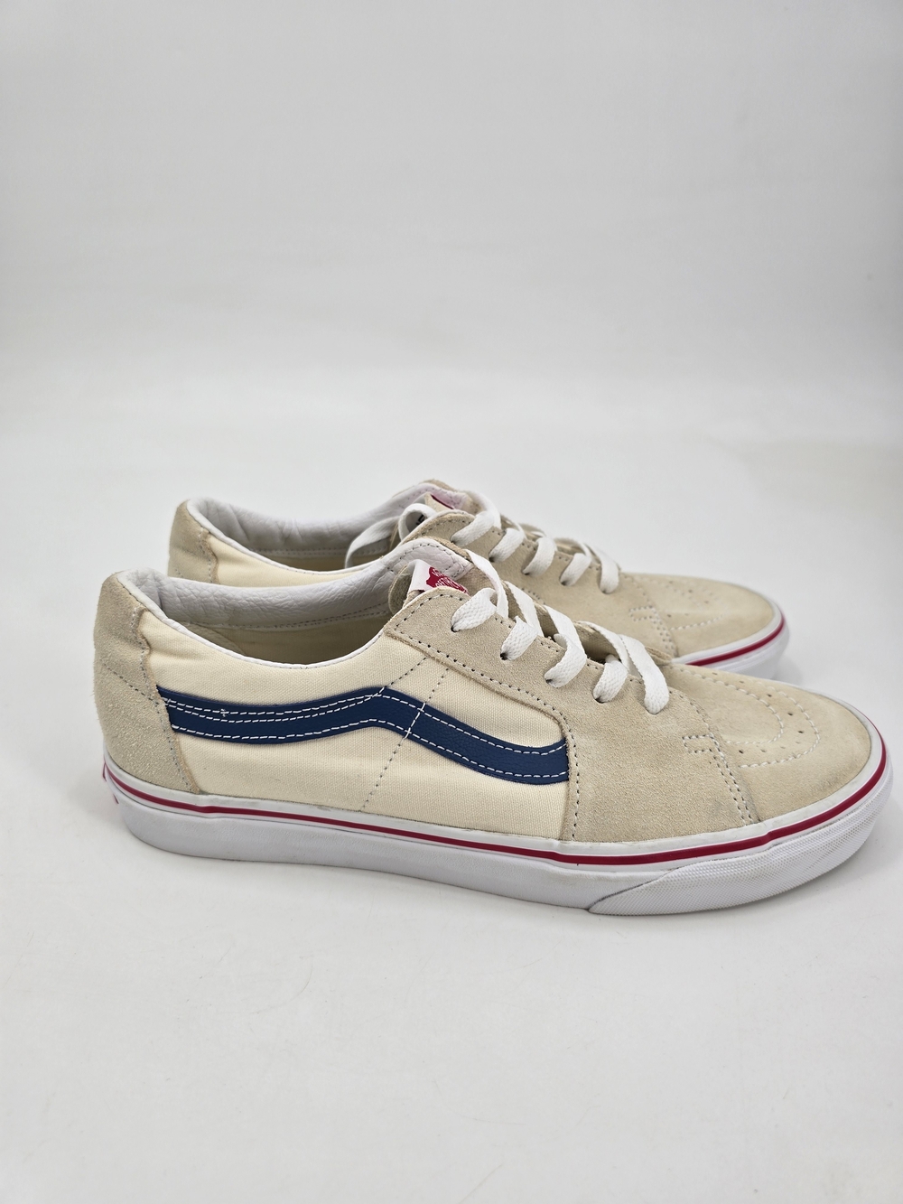 Vans Sk8-Lo Men’s Cream Low-Top Utility Sneakers Size 9 NWOB